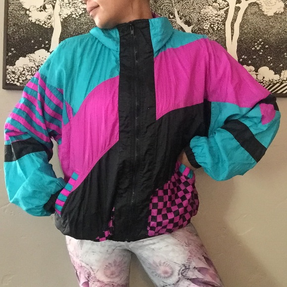Jackets & Blazers - Vintage 90s Pacific Trail Colorful Windbreaker